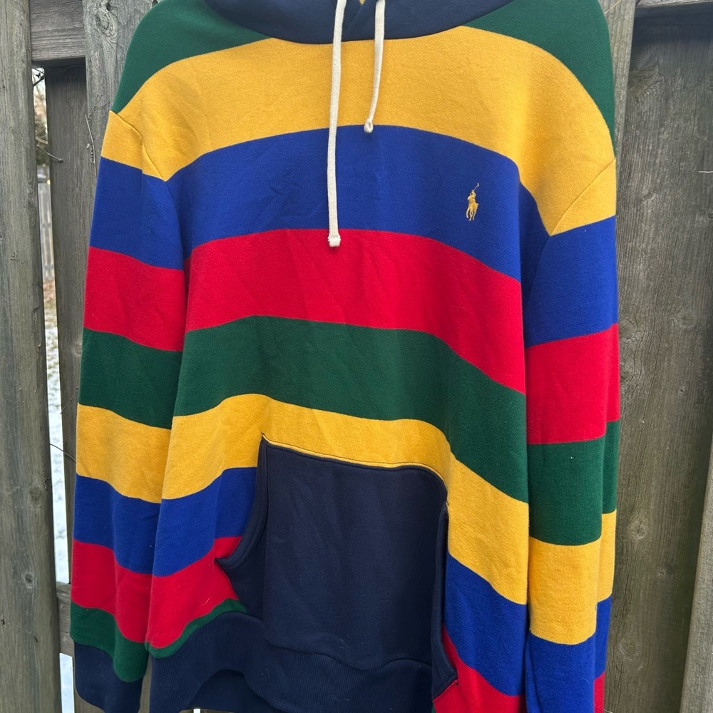 ❌ SOLD ❌Ralph Lauren Stripe Fleece Multi - Picture 7 of 12